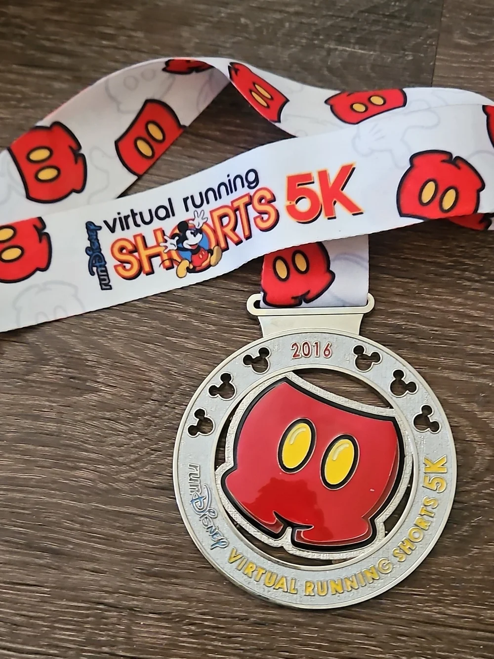 RunDisney 2016 Inaugural Medal Set Mickey Mouse